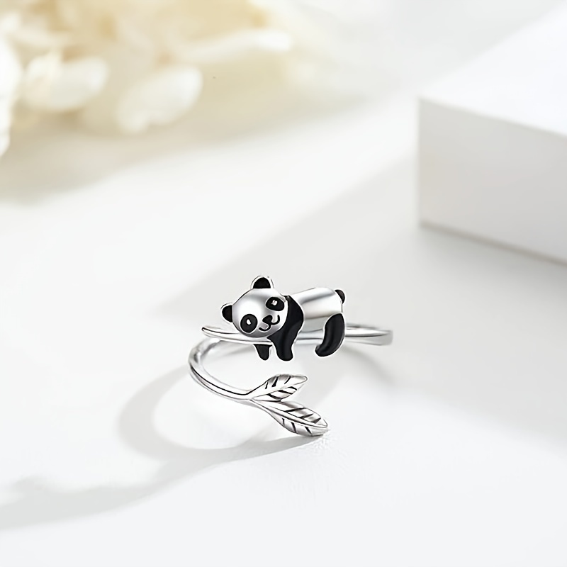 Panda Leaf Lady's Open Ring - Great Mother's Gift